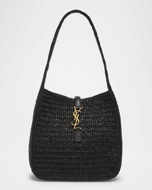 Le 5 A 7 Small YSL Hobo Bag in Raffia